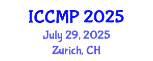 International Conference on Condensed Matter Physics (ICCMP) July 29, 2025 - Zurich, Switzerland