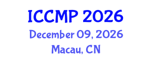 International Conference on Condensed Matter Physics (ICCMP) December 09, 2026 - Macau, China