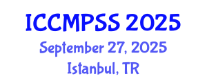 International Conference on Condensed Matter Physics, Semiconductors and Superconductors (ICCMPSS) September 27, 2025 - Istanbul, Turkey