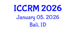 International Conference on Conflict Resolution and Management (ICCRM) January 05, 2026 - Bali, Indonesia International Conference on Conflict Resolution and Management (ICCRM) January 05, 2026 - Bali, Indonesia