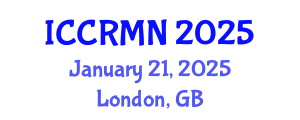 International Conference on Conflict Resolution, Management and Negotiation (ICCRMN) January 21, 2025 - London, United Kingdom