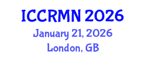 International Conference on Conflict Resolution, Management and Negotiation (ICCRMN) January 21, 2026 - London, United Kingdom
