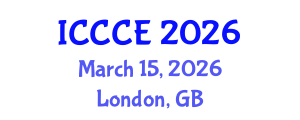 International Conference on Construction and Civil Engineering (ICCCE) March 15, 2026 - London, United Kingdom