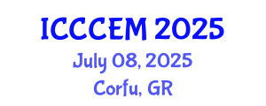 International Conference on Construction and Civil Engineering Management (ICCCEM) July 08, 2025 - Corfu, Greece
