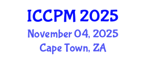 International Conference on Construction and Project Management (ICCPM) November 04, 2025 - Cape Town, South Africa