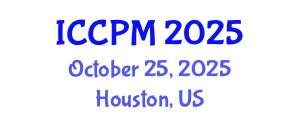 International Conference on Construction and Project Management (ICCPM) October 25, 2025 - Houston, United States