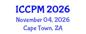 International Conference on Construction and Project Management (ICCPM) November 04, 2026 - Cape Town, South Africa