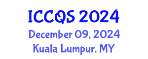 International Conference on Construction and Quantity Surveying (ICCQS) December 09, 2024 - Kuala Lumpur, Malaysia