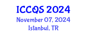 International Conference on Construction and Quantity Surveying (ICCQS) November 07, 2024 - Istanbul, Turkey