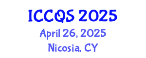 International Conference on Construction and Quantity Surveying (ICCQS) April 26, 2025 - Nicosia, Cyprus