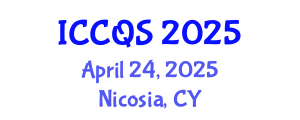 International Conference on Construction and Quantity Surveying (ICCQS) April 26, 2025 - Nicosia, Cyprus