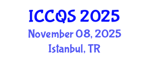 International Conference on Construction and Quantity Surveying (ICCQS) November 08, 2025 - Istanbul, Turkey