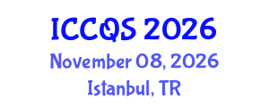 International Conference on Construction and Quantity Surveying (ICCQS) November 08, 2026 - Istanbul, Turkey