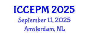 International Conference on Construction Economics and Project Management (ICCEPM) September 11, 2025 - Amsterdam, Netherlands International Conference on Construction Economics and Project Management (ICCEPM) September 11, 2025 - Amsterdam, Netherlands