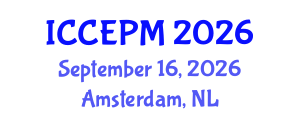International Conference on Construction Economics and Project Management (ICCEPM) September 16, 2026 - Amsterdam, Netherlands