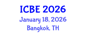 International Conference on Construction Engineering and Bridge Engineering (ICBE) January 18, 2026 - Bangkok, Thailand