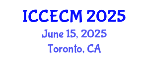 International Conference on Construction Engineering and Construction Management (ICCECM) June 15, 2025 - Toronto, Canada