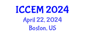 International Conference on Construction Engineering and Management (ICCEM) April 22, 2024 - Boston, United States