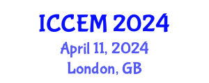 International Conference on Construction Engineering and Management (ICCEM) April 11, 2024 - London, United Kingdom