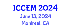 International Conference on Construction Engineering and Management (ICCEM) June 13, 2024 - Montreal, Canada