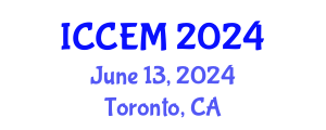 International Conference on Construction Engineering and Management (ICCEM) June 13, 2024 - Toronto, Canada