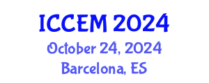 International Conference on Construction Engineering and Management (ICCEM) October 24, 2024 - Barcelona, Spain