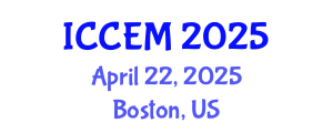 International Conference on Construction Engineering and Management (ICCEM) April 22, 2025 - Boston, United States