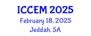 International Conference on Construction Engineering and Management (ICCEM) February 18, 2025 - Jeddah, Saudi Arabia