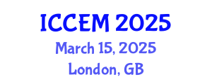 International Conference on Construction Engineering and Management (ICCEM) March 15, 2025 - London, United Kingdom