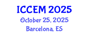 International Conference on Construction Engineering and Management (ICCEM) October 25, 2025 - Barcelona, Spain