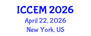 International Conference on Construction Engineering and Management (ICCEM) April 22, 2026 - New York, United States