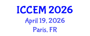 International Conference on Construction Engineering and Management (ICCEM) April 19, 2026 - Paris, France