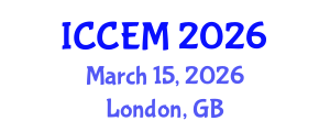 International Conference on Construction Engineering and Management (ICCEM) March 15, 2026 - London, United Kingdom