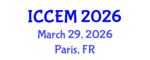 International Conference on Construction Engineering and Management (ICCEM) March 29, 2026 - Paris, France