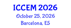 International Conference on Construction Engineering and Management (ICCEM) October 25, 2026 - Barcelona, Spain