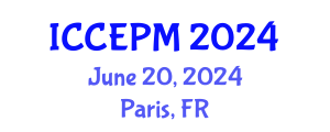 International Conference on Construction Engineering and Project Management (ICCEPM) June 20, 2024 - Paris, France
