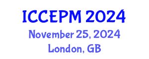 International Conference on Construction Engineering and Project Management (ICCEPM) November 25, 2024 - London, United Kingdom