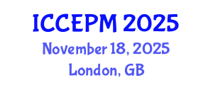 International Conference on Construction Engineering and Project Management (ICCEPM) November 18, 2025 - London, United Kingdom