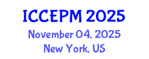 International Conference on Construction Engineering and Project Management (ICCEPM) November 04, 2025 - New York, United States