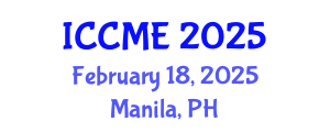 International Conference on Construction Management and Economics (ICCME) February 18, 2025 - Manila, Philippines