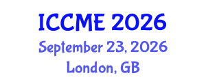 International Conference on Construction Management and Economics (ICCME) September 23, 2026 - London, United Kingdom