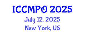 International Conference on Construction Management and Project Organization (ICCMPO) July 12, 2025 - New York, United States