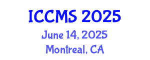 International Conference on Construction Management and Standards (ICCMS) June 14, 2025 - Montreal, Canada