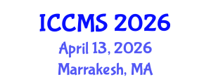 International Conference on Construction Management and Standards (ICCMS) April 13, 2026 - Marrakesh, Morocco International Conference on Construction Management and Standards (ICCMS) April 13, 2026 - Marrakesh, Morocco