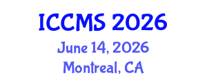 International Conference on Construction Management and Standards (ICCMS) June 14, 2026 - Montreal, Canada