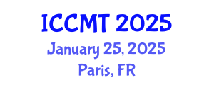 International Conference on Construction Management and Technology (ICCMT) January 25, 2025 - Paris, France