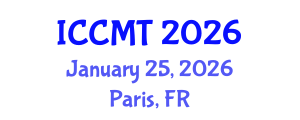 International Conference on Construction Management and Technology (ICCMT) January 25, 2026 - Paris, France