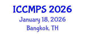 International Conference on Construction Management, Planning and Scheduling (ICCMPS) January 18, 2026 - Bangkok, Thailand