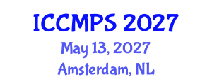International Conference on Construction Management, Planning and Scheduling (ICCMPS) May 13, 2027 - Amsterdam, Netherlands International Conference on Construction Management, Planning and Scheduling (ICCMPS) May 13, 2027 - Amsterdam, Netherlands