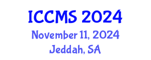 International Conference on Construction Materials and Structures (ICCMS) November 11, 2024 - Jeddah, Saudi Arabia